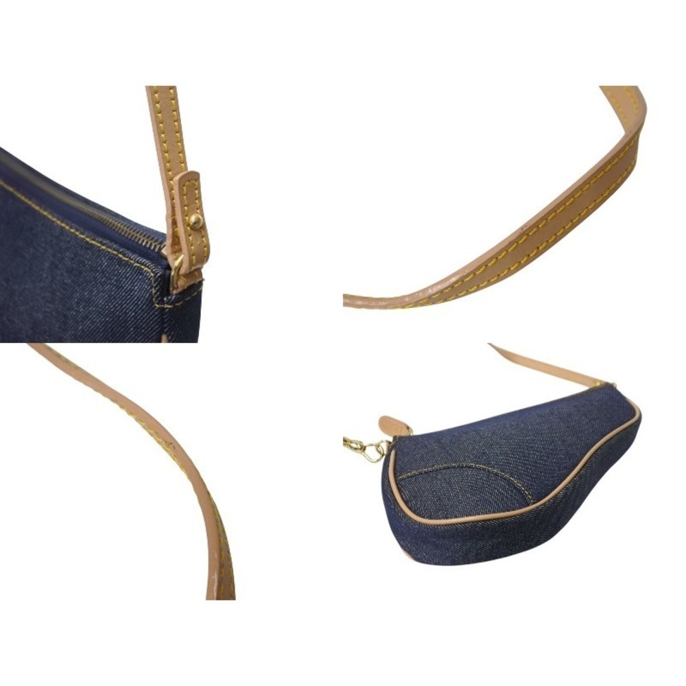 Christian Dior Saddle Bag Accessory Blue Denim - Picture 6 of 8